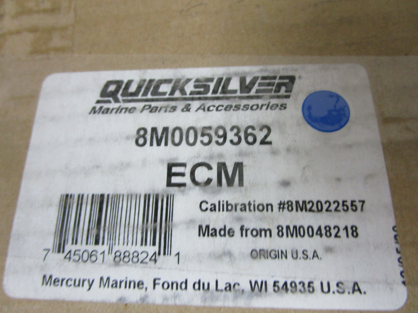 MerCruiser Mercury NEW OEM 6.2L Bravo ECM PCM ECU 8M0048218 8M0059362 NOS 0720