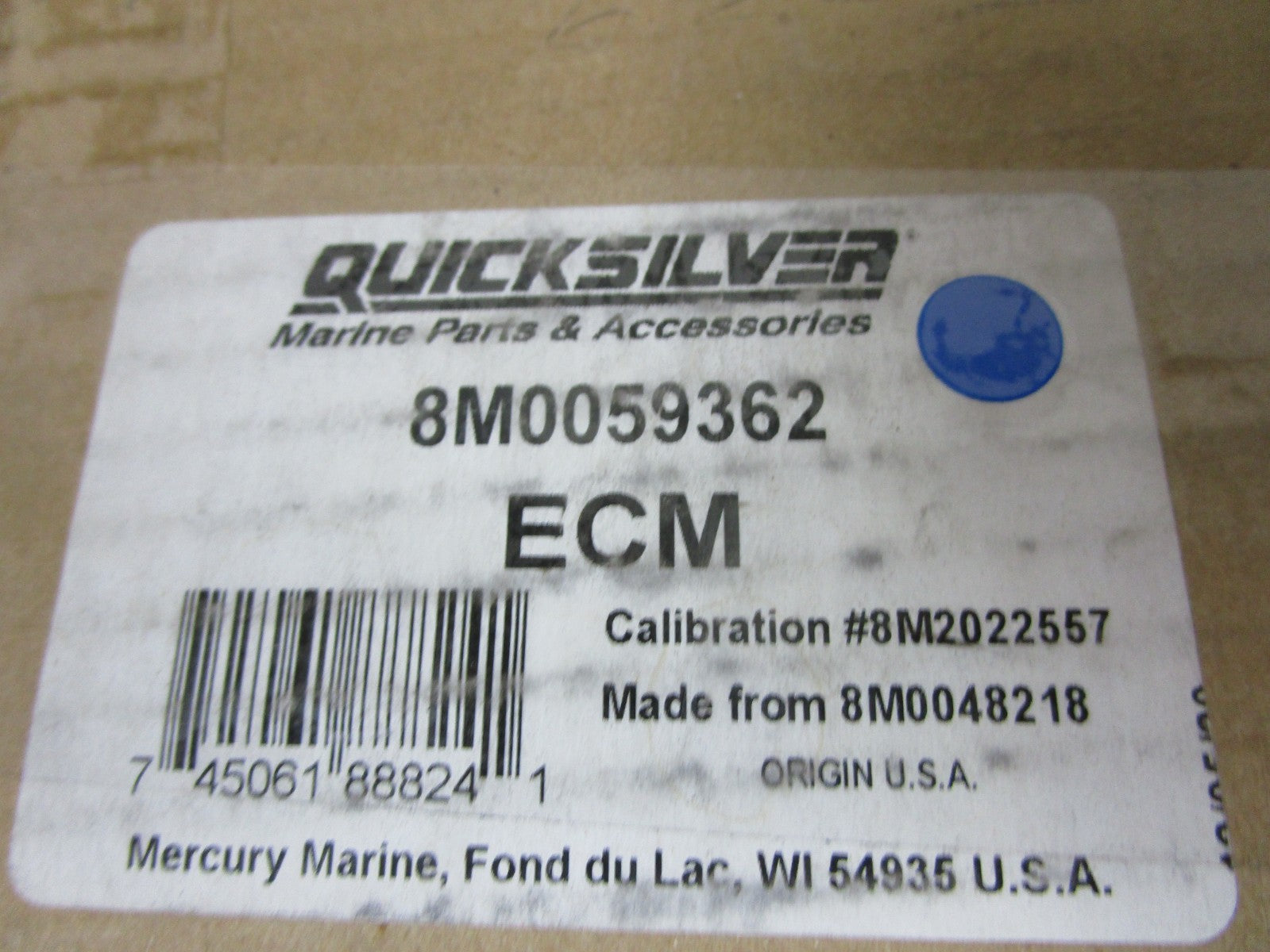 MerCruiser Mercury NEW OEM 6.2L Bravo ECM PCM ECU 8M0048218 8M0059362 NOS 0720