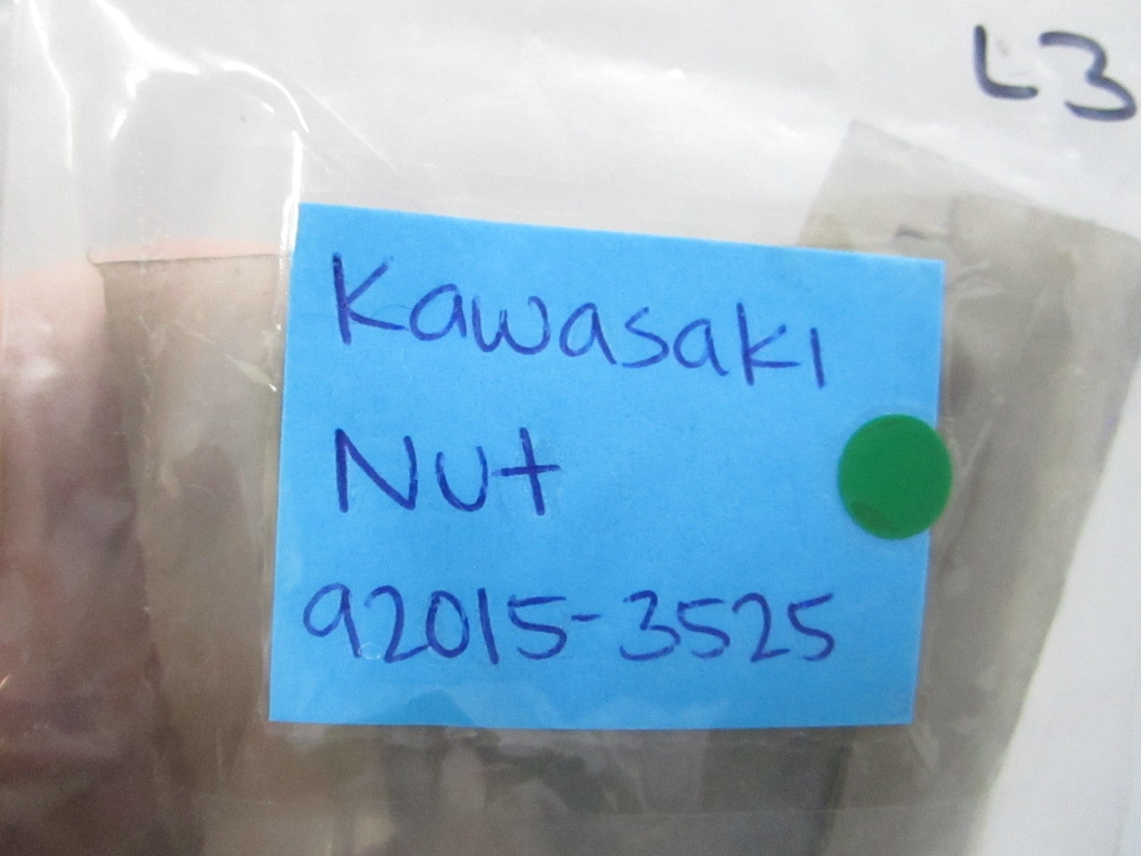 NEW OEM (LOT OF 3) 92015-3525 Kawasaki Nut 0810