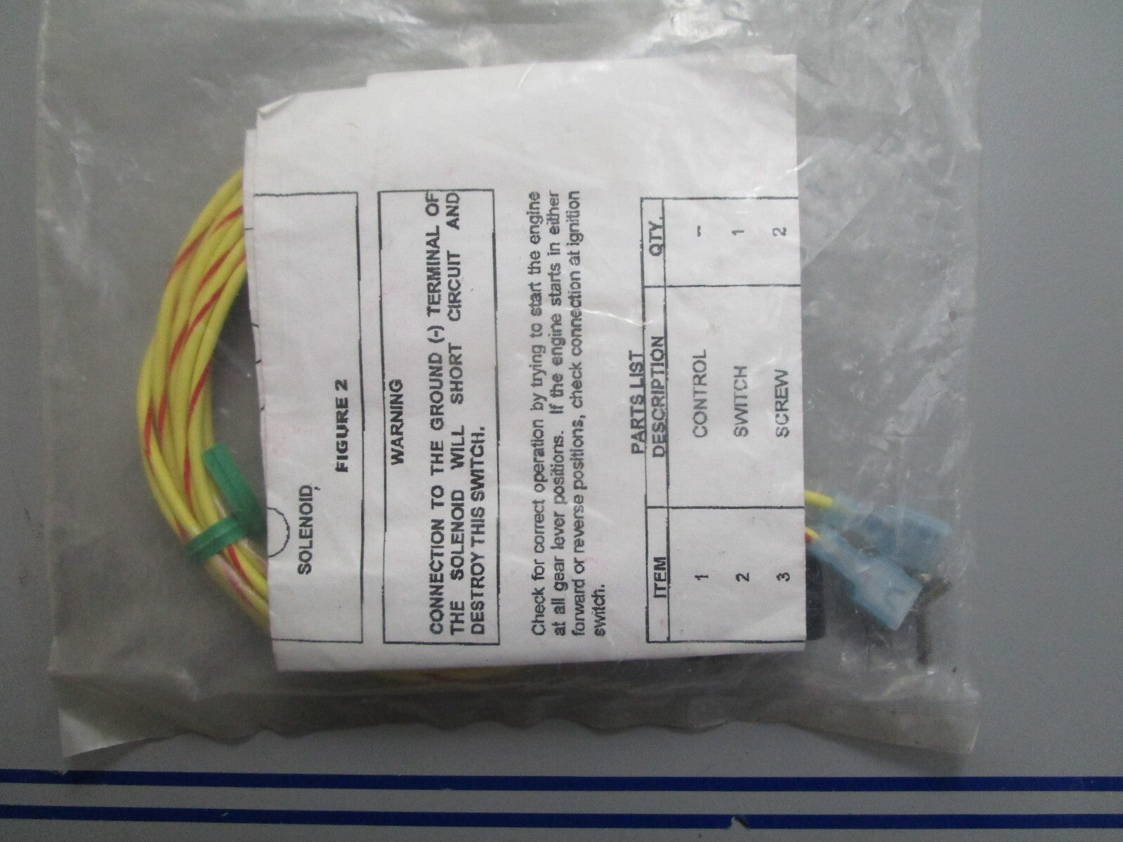 *NEW* 0820 Teleflex Neutral Start Switch Kit CA27090P