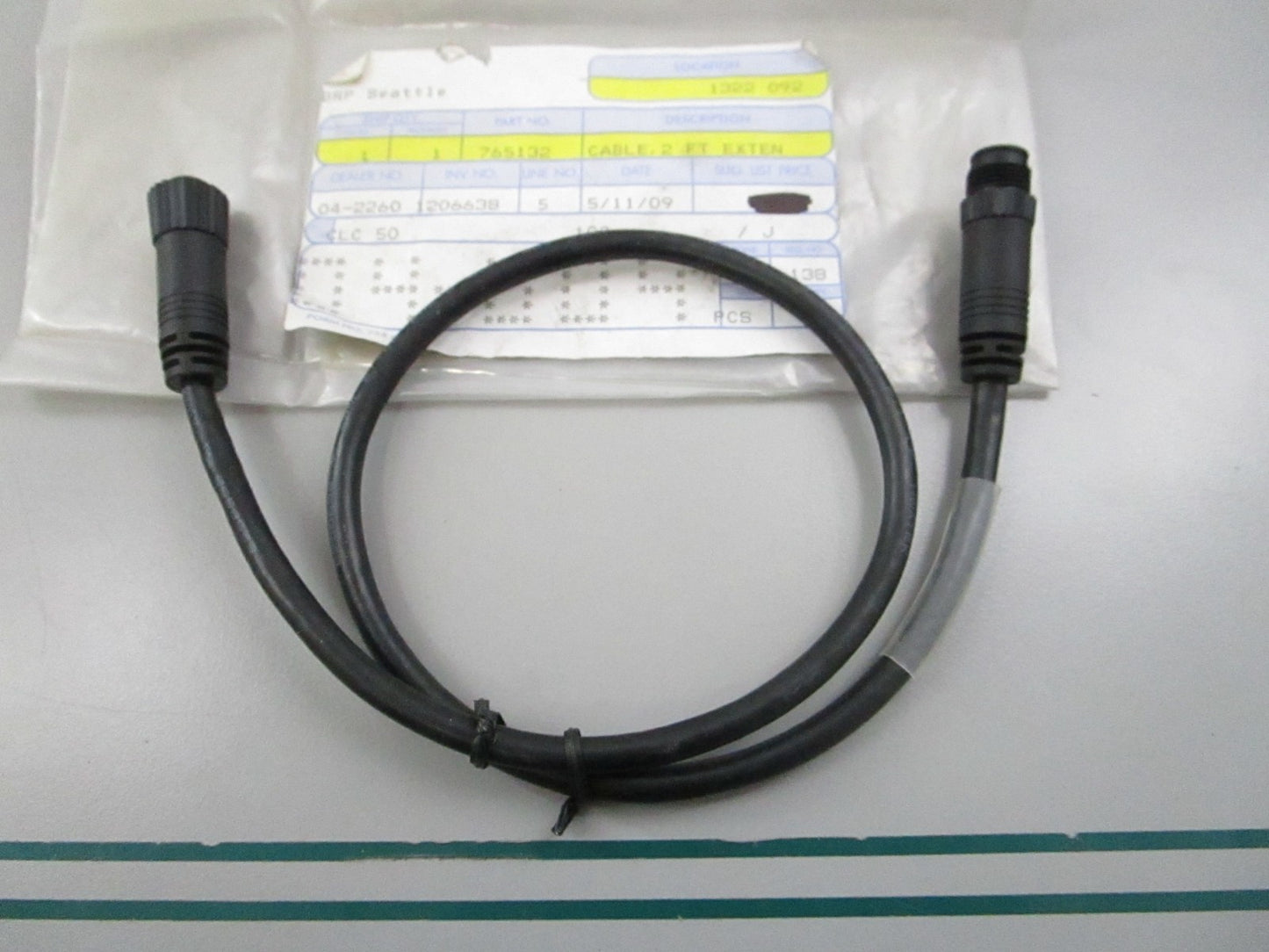 NEW OEM 765132 0765132 OMC Johnson Evinrude 2' Extension Cable 0810