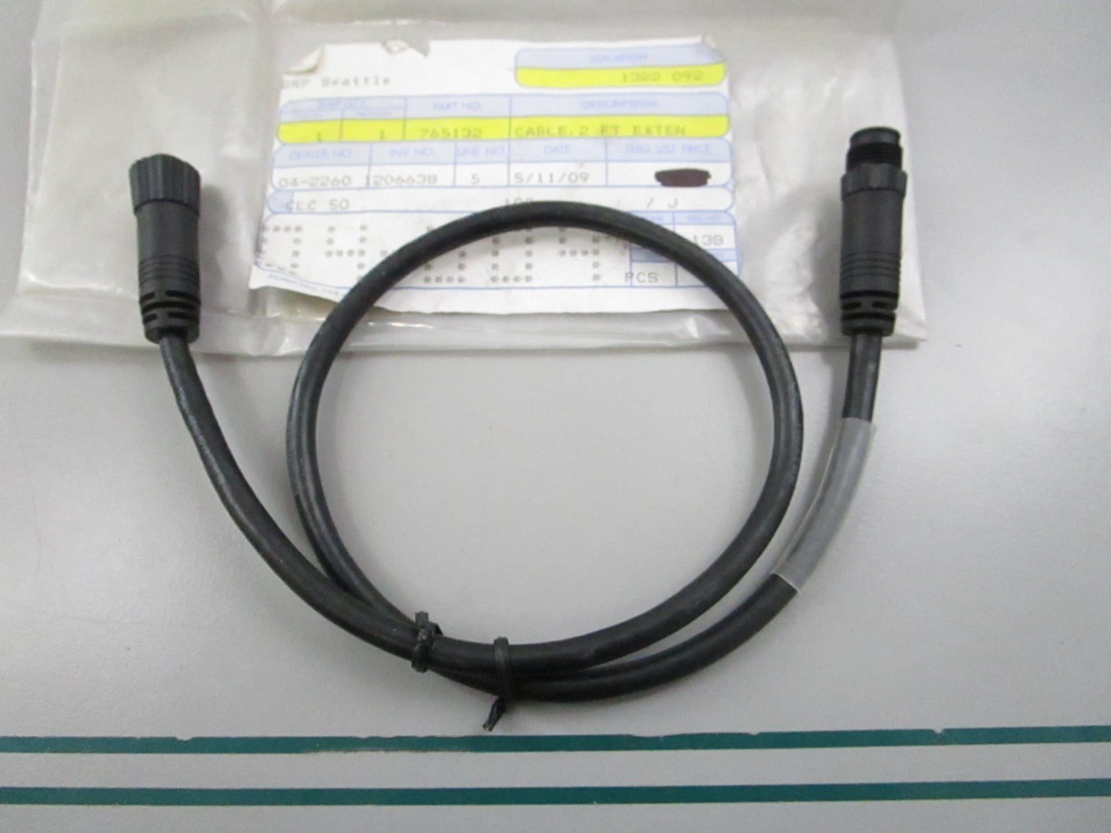NEW OEM 765132 0765132 OMC Johnson Evinrude 2' Extension Cable 0810
