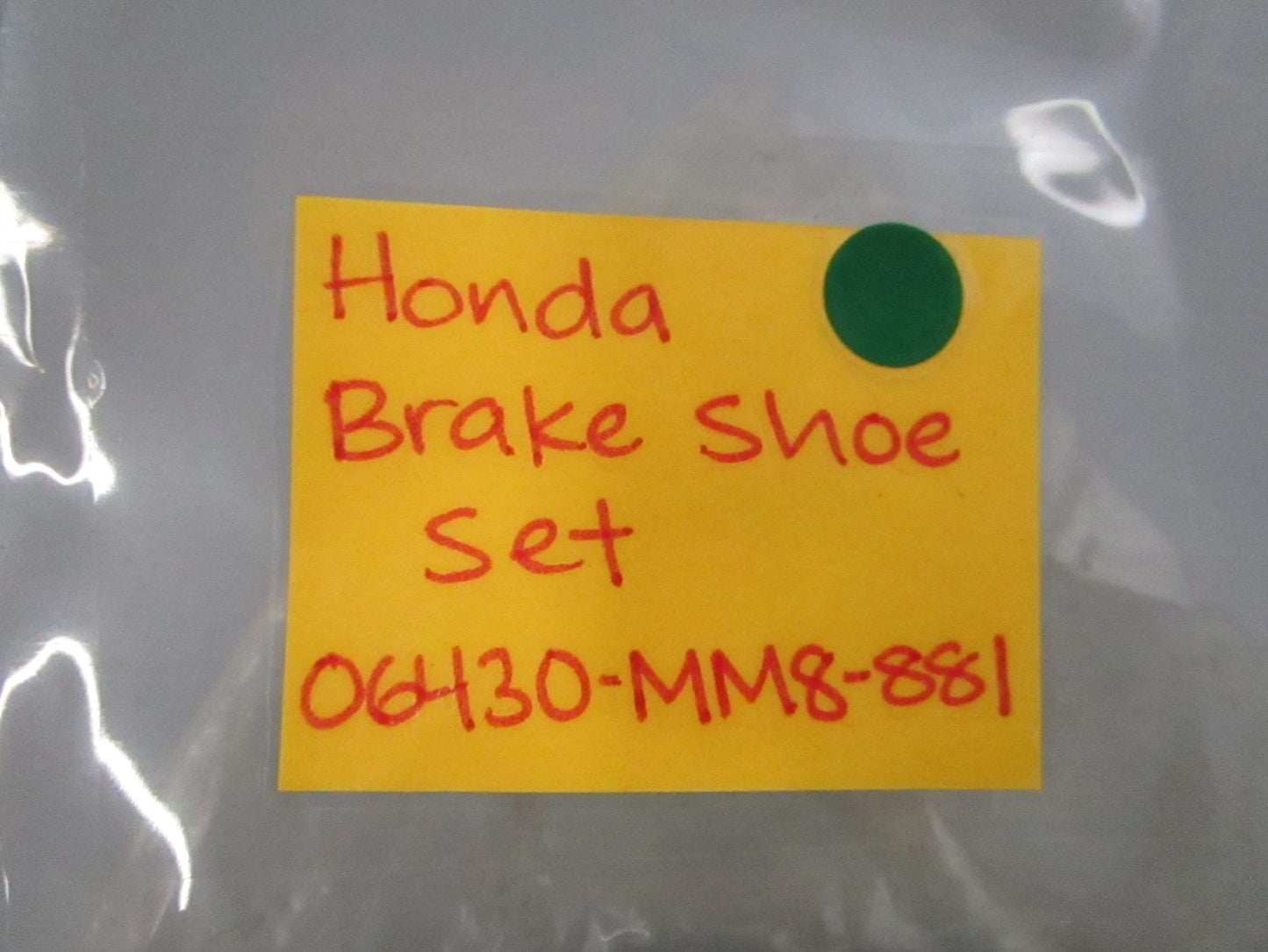 NEW OEM 06430-MM8-881 Honda Brake Shoe Set 0810