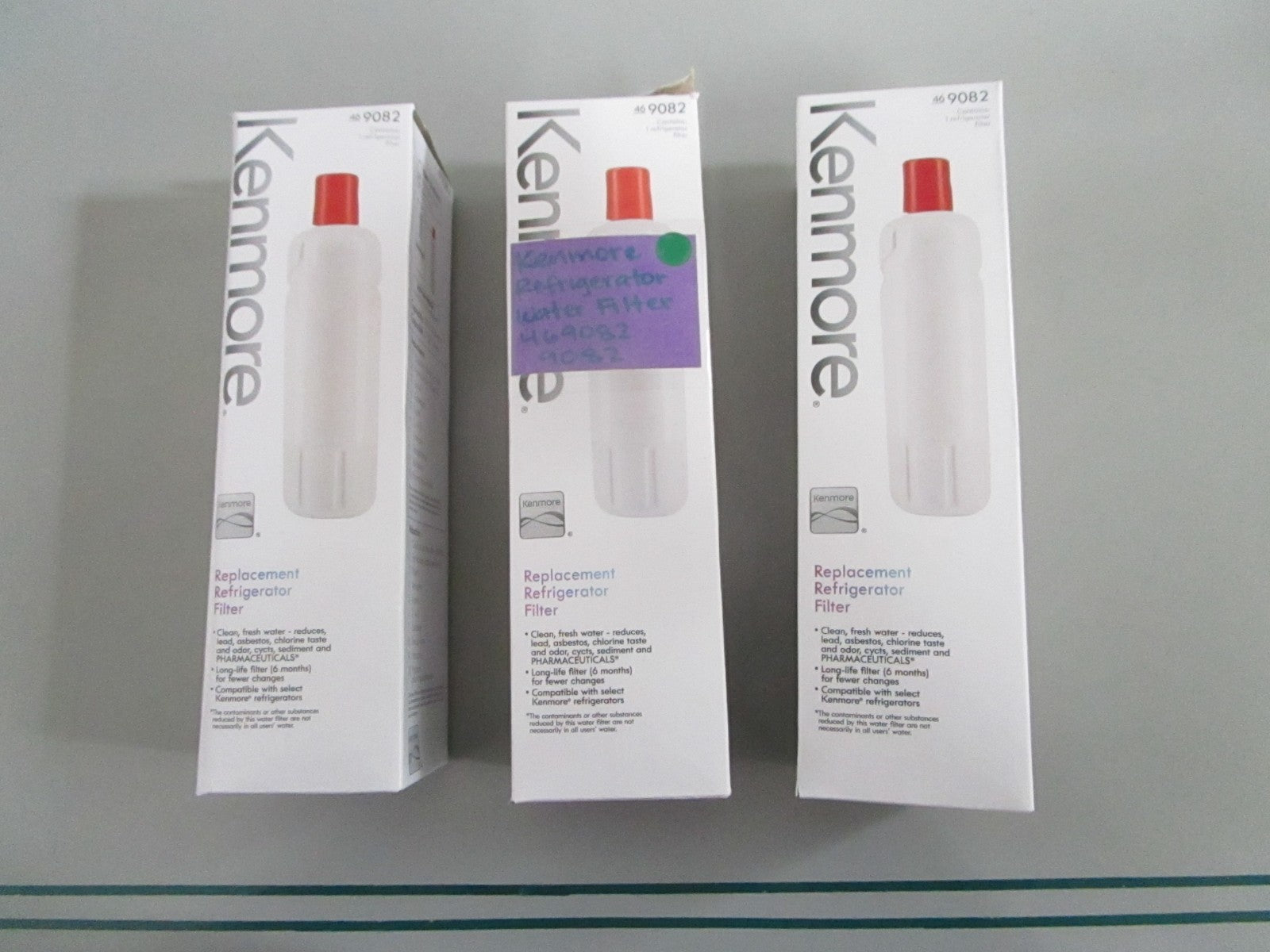 Kenmore NEW OEM Refrigerator Water Filter 469082 9082 NOS Genuine Lot of 3 0820