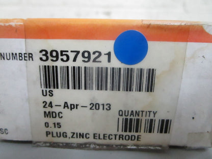 *NEW OEM* 0820 Cummins Zinc Electrode Plug 3957921