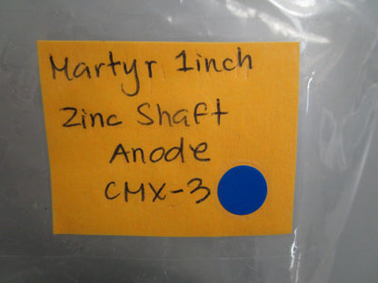 *NEW* 0720 Martyr 1 inch Zinc Shaft Anode CMX-3