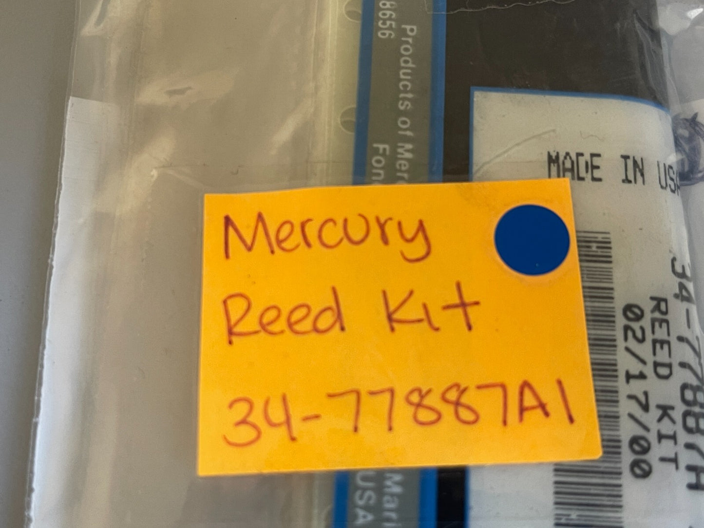 *NEW OEM* 0720 Mercury Quicksilver Reed Kit 34-77887A1
