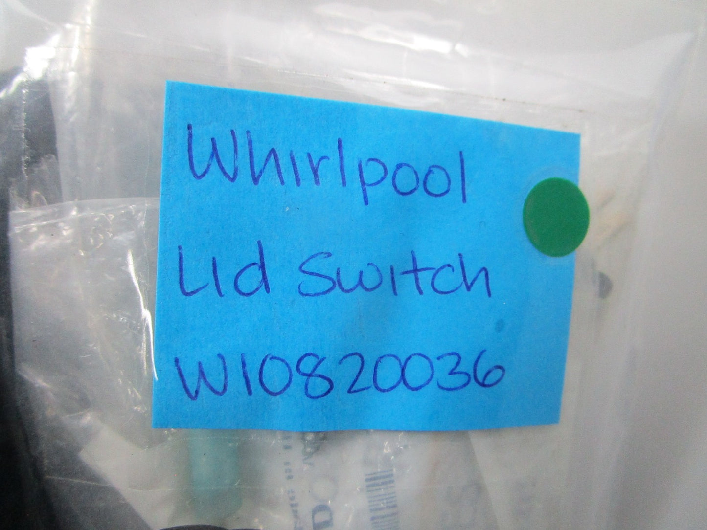 NEW OEM W10820036 Whirlpool Lid Switch 0810