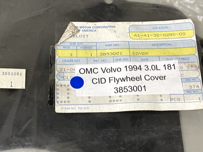 *NEW OEM* 0670 OMC Evinrude Volvo 1994 3.0L 181 CID Flywheel Cover 3853001