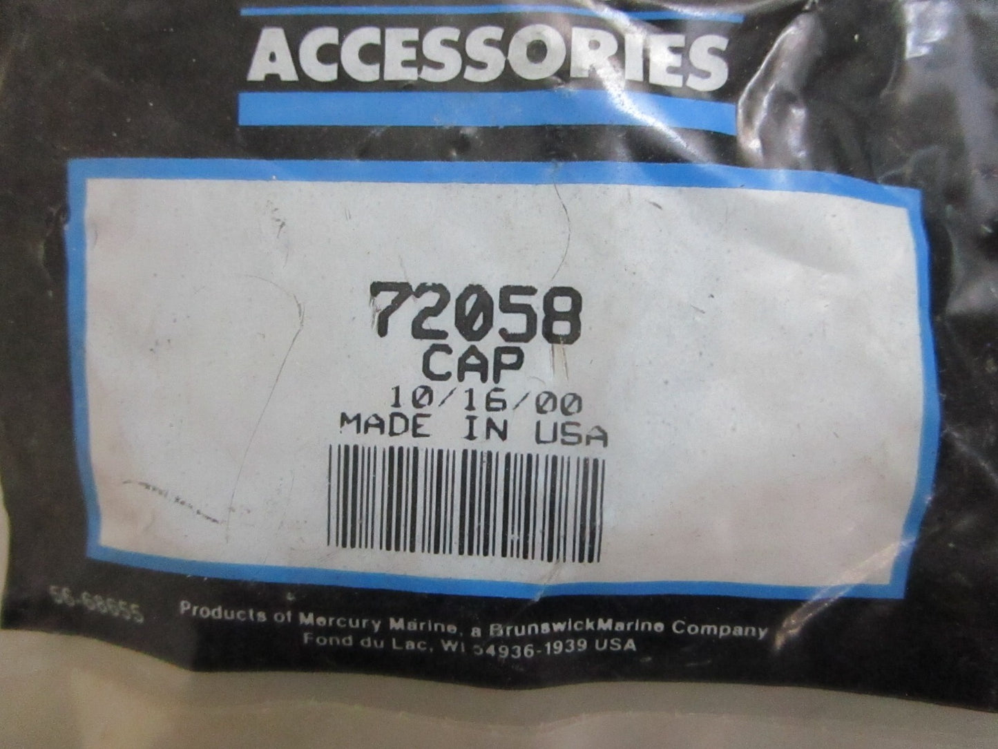 *NEW OEM* 0810 Mercury Quicksilver Cap 72058