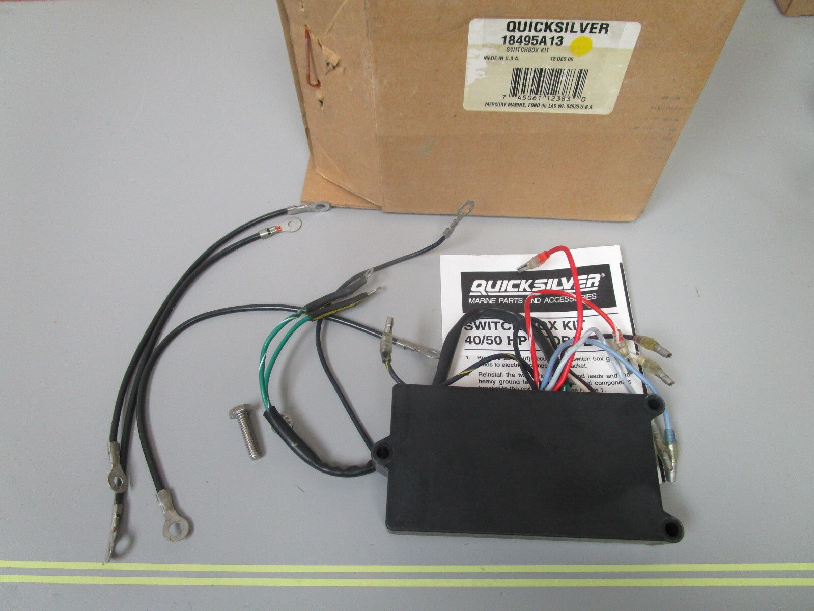 *NEW OEM* 0720 Mercury Quicksilver Force 40 50 Switch Box Kit 18495A13 18495A11