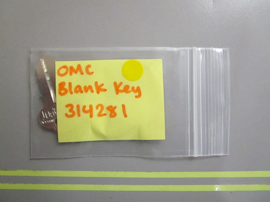 *NEW OEM* 0810 OMC Johnson Evinrude Blank Key 314281 0314281