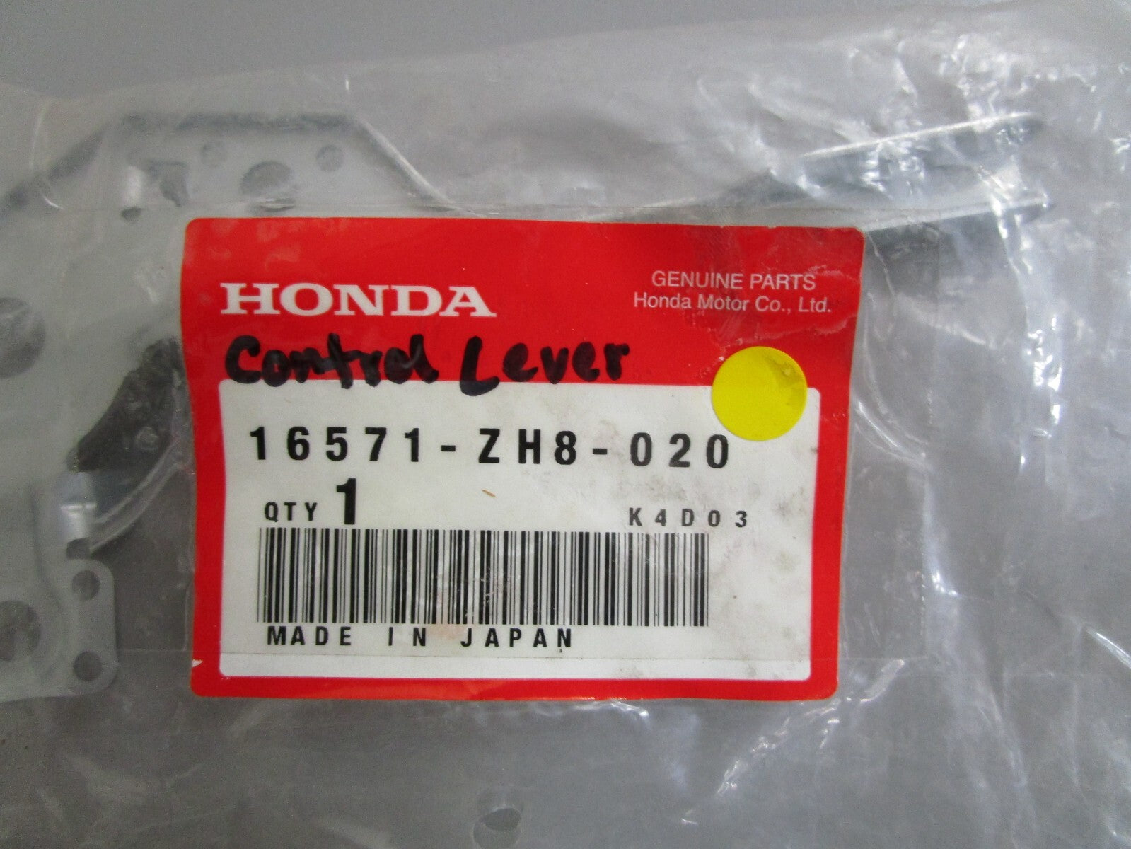 *NEW OEM* 0810 Honda Control Lever 16571-ZH8-020