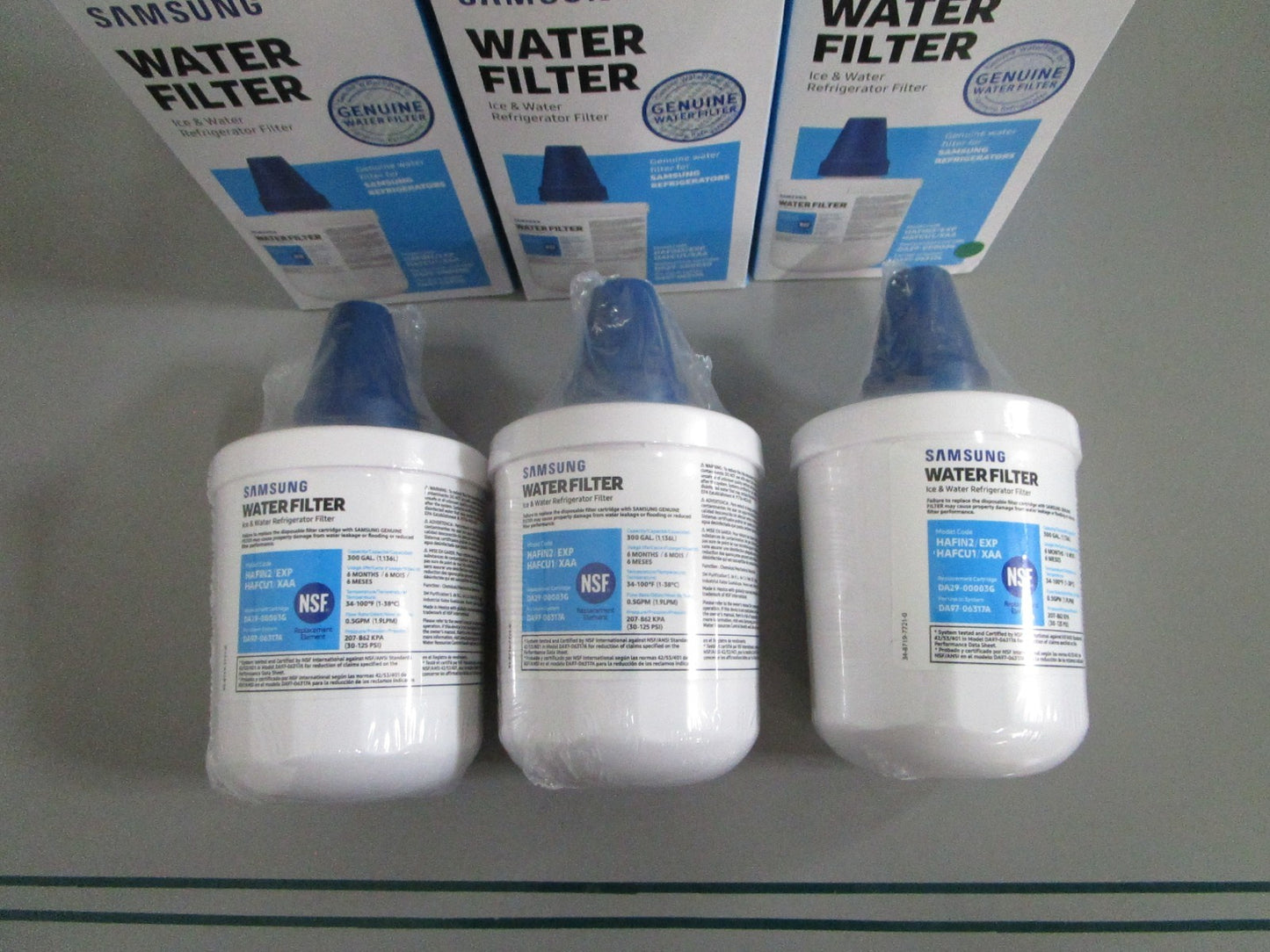 Samsung NEW OEM DA29-00003G HAF-CU1 Refrigerator Water Filter Lot of 3 0820