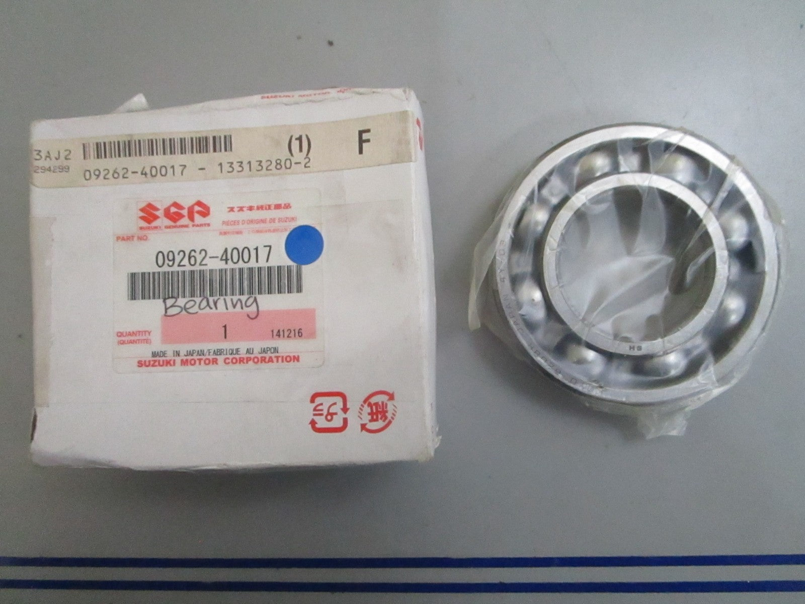 *NEW OEM* 0820 Suzuki Bearing 09262-40017