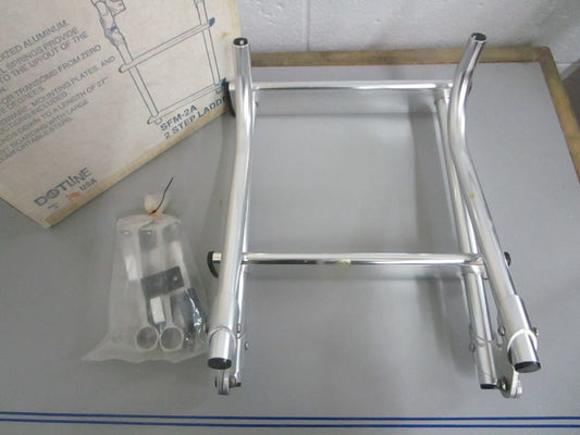 *NEW OEM* 0820 Dotline 2-Step Folding Transom Ladder SFM-2A