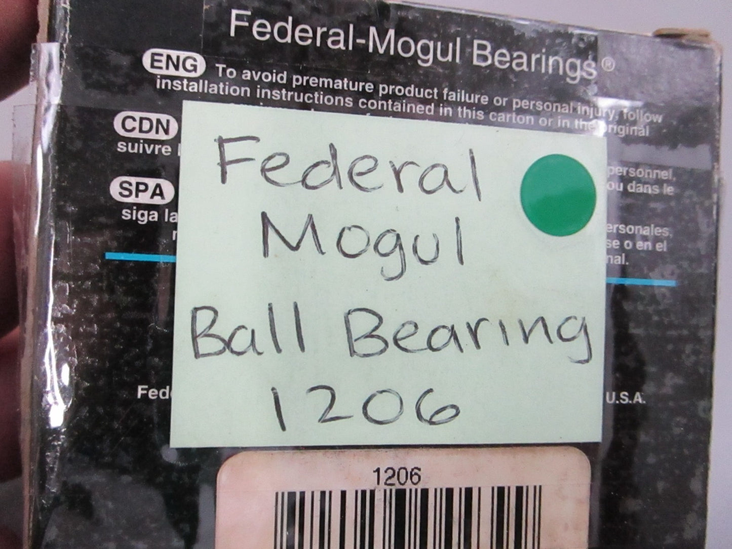 NEW OEM 1206 Federal Mogul Ball Bearing 0810