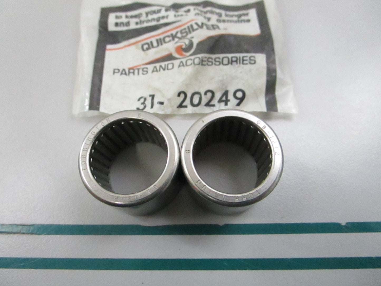 NEW OEM (LOT OF 2) 31-20249 Mercury Quicksilver Gear Bearing 0810