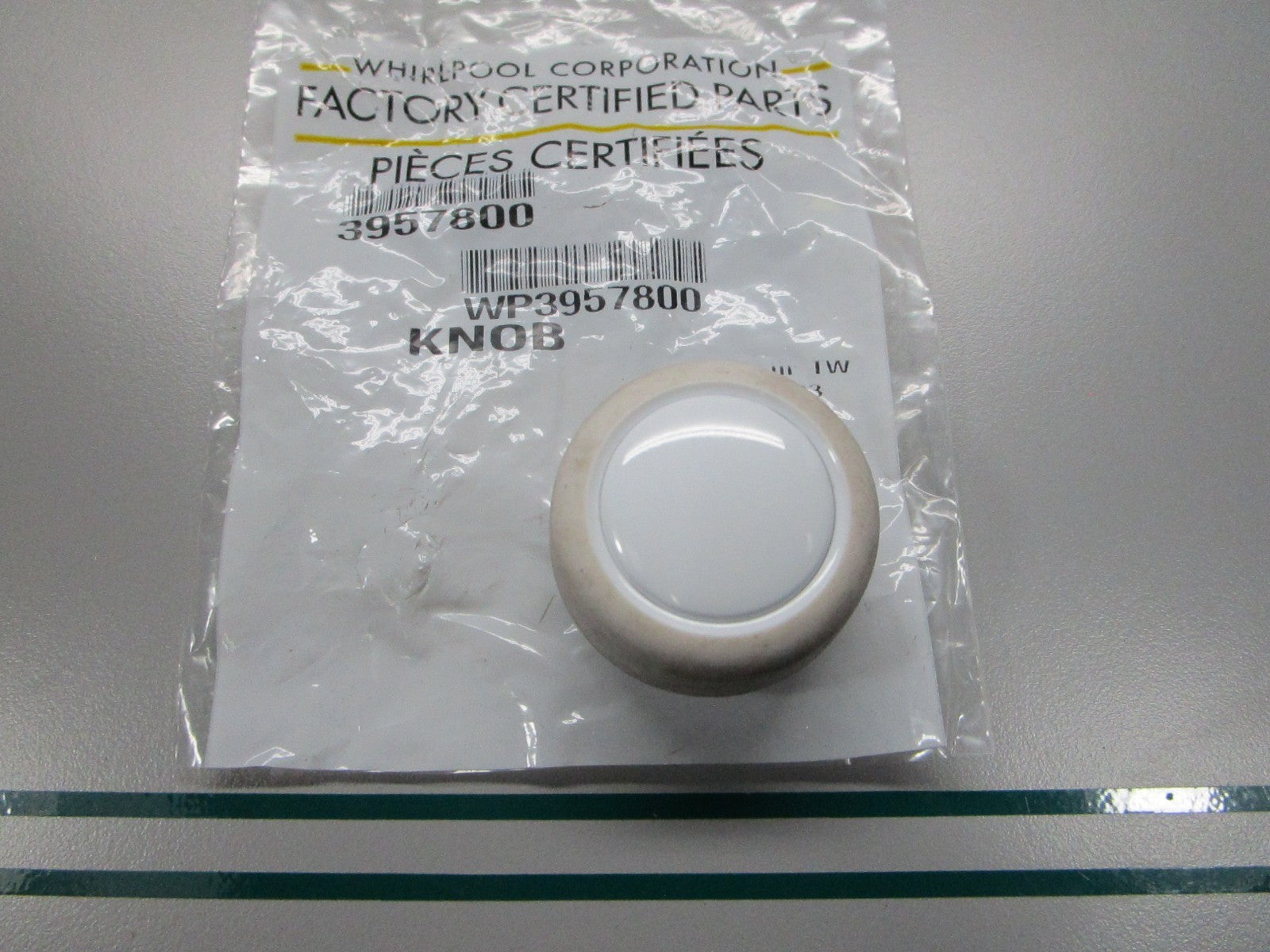 NEW OEM WP3957800 Whirlpool Control Knob 0810