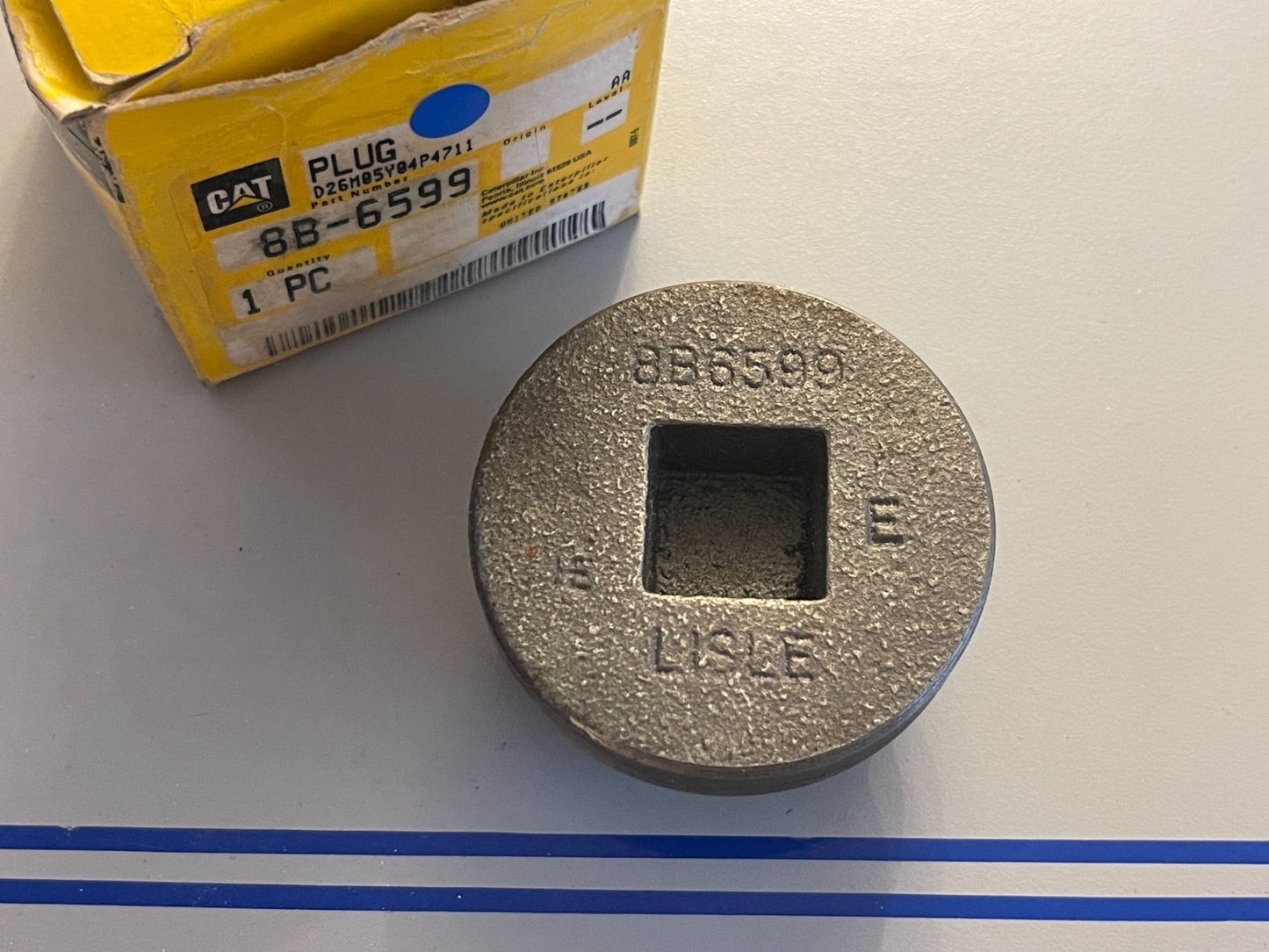 NEW OEM 8B-6599 CAT Caterpillar Magnetic Drain Plug 0720