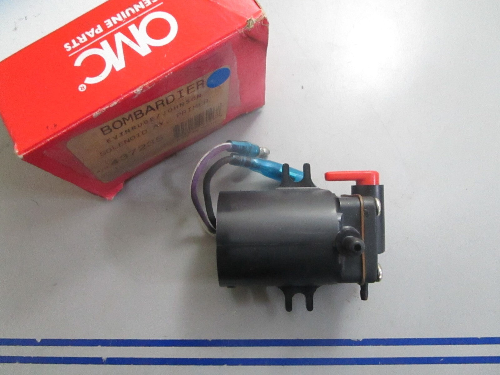 *NEW OEM* 0820 OMC Johnson Evinrude Primer Solenoid Ay 437235 0437235 338180