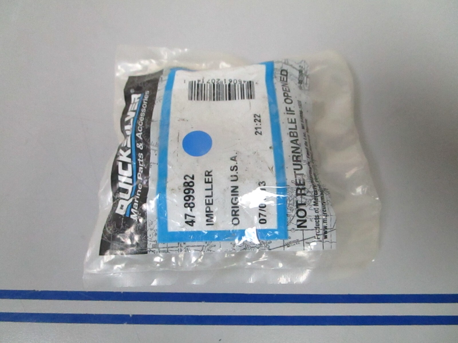 *NEW OEM* 0810 Mercury Quicksilver Impeller 47-89982