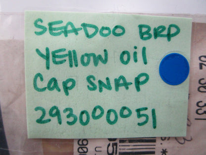 *NEW* (LOT OF 5) 0810 Sea-Doo BRP Yellow Oil Cap Snap 293000051
