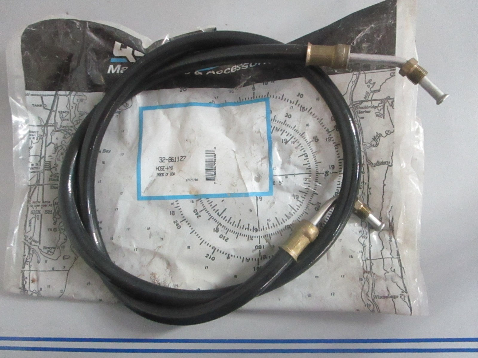 NEW OEM 32-861127 Mercury Quicksilver Hydraulic Hose 0820