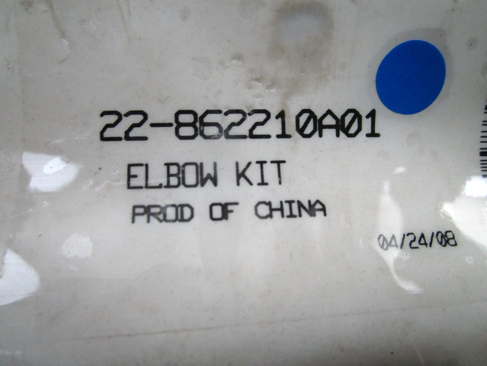 *NEW OEM* 0810 Mercury Quicksilver Elbow Kit 22-862210A01