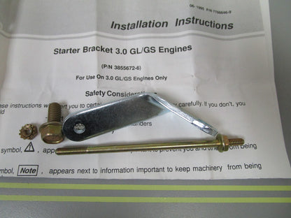 *NEW OEM* 0810 OMC Johnson Evinrude Starter Bracket Kit 3855672