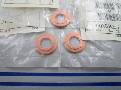 *NEW OEM* (LOT OF 3) 0810 Harley Davidson Copper Injector Gasket 97216082