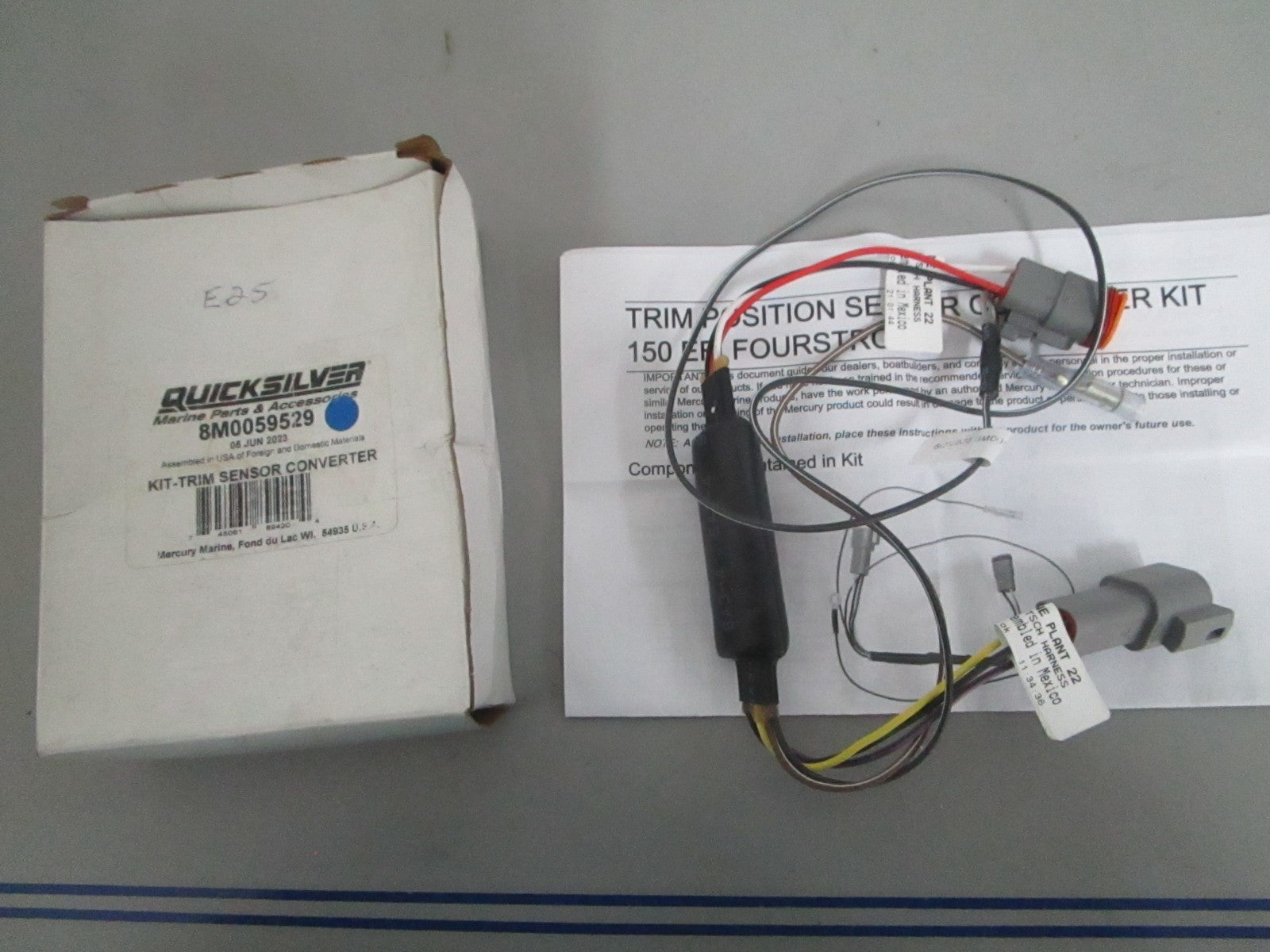 *NEW OEM* 0820 Mercury Quicksilver Trim Sensor Converter Kit 8M0059529