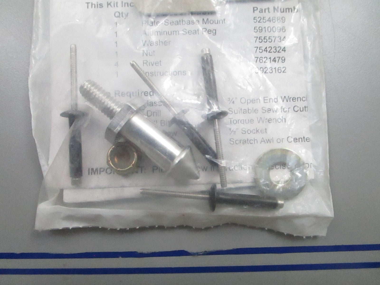 *NEW OEM* 0810 Polaris Seat Pin Repair Kit 072914