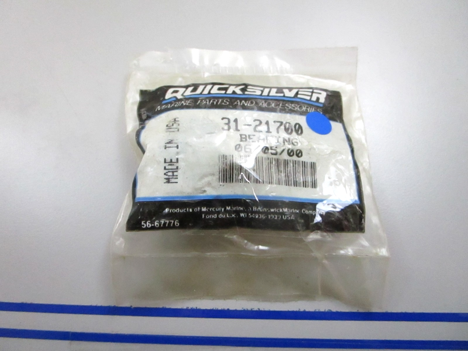 *NEW OEM* 0810 Mercury Quicksilver Bearing 31-21700