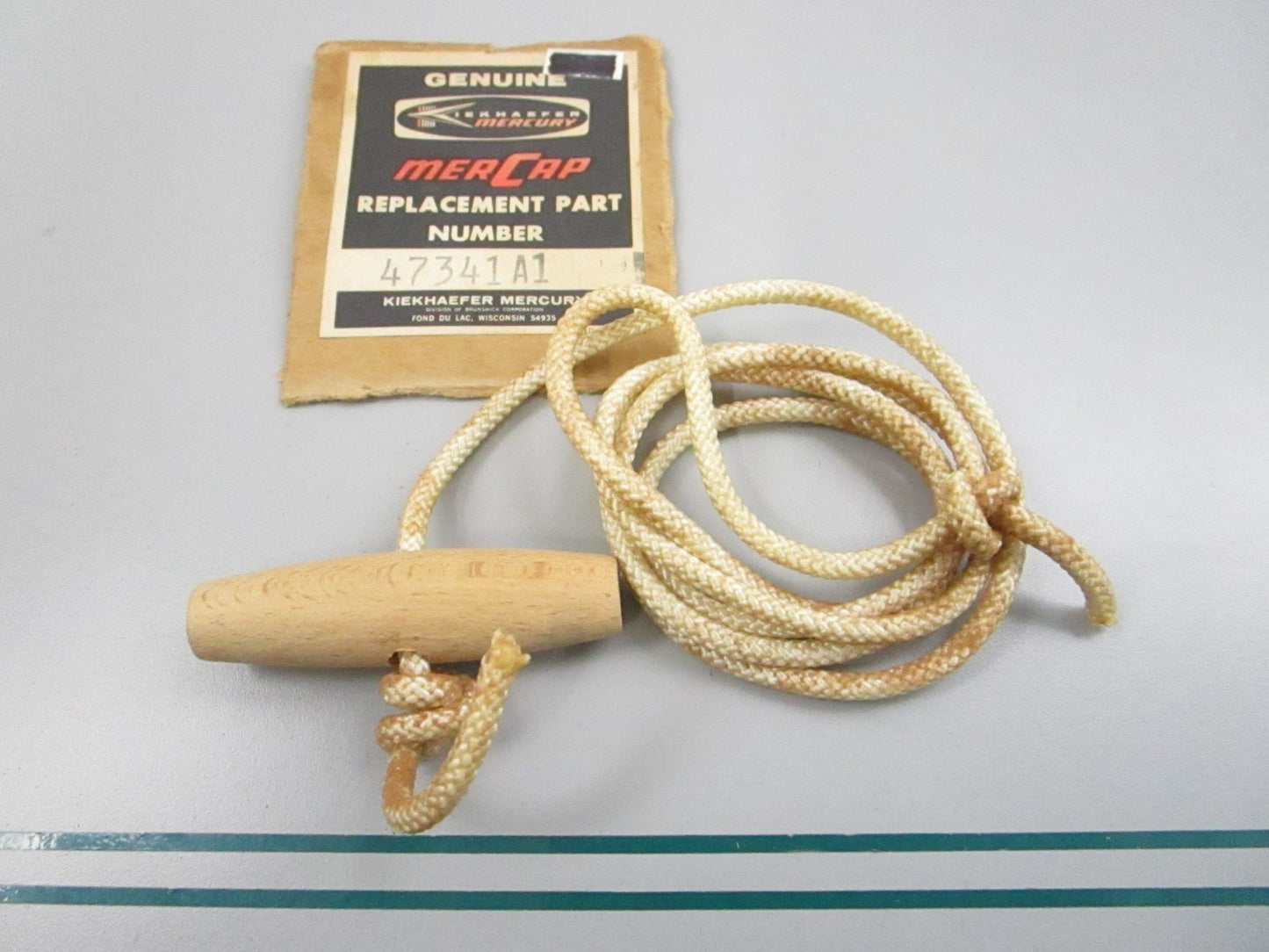 NEW OEM 47341A1 Mercury Quicksilver Starter Rope & Handle 0810