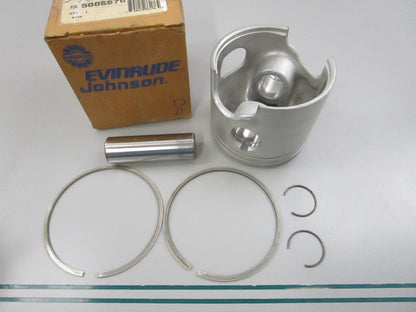 NEW OEM 5006676 OMC Johnson Evinrude Piston Kit 0810