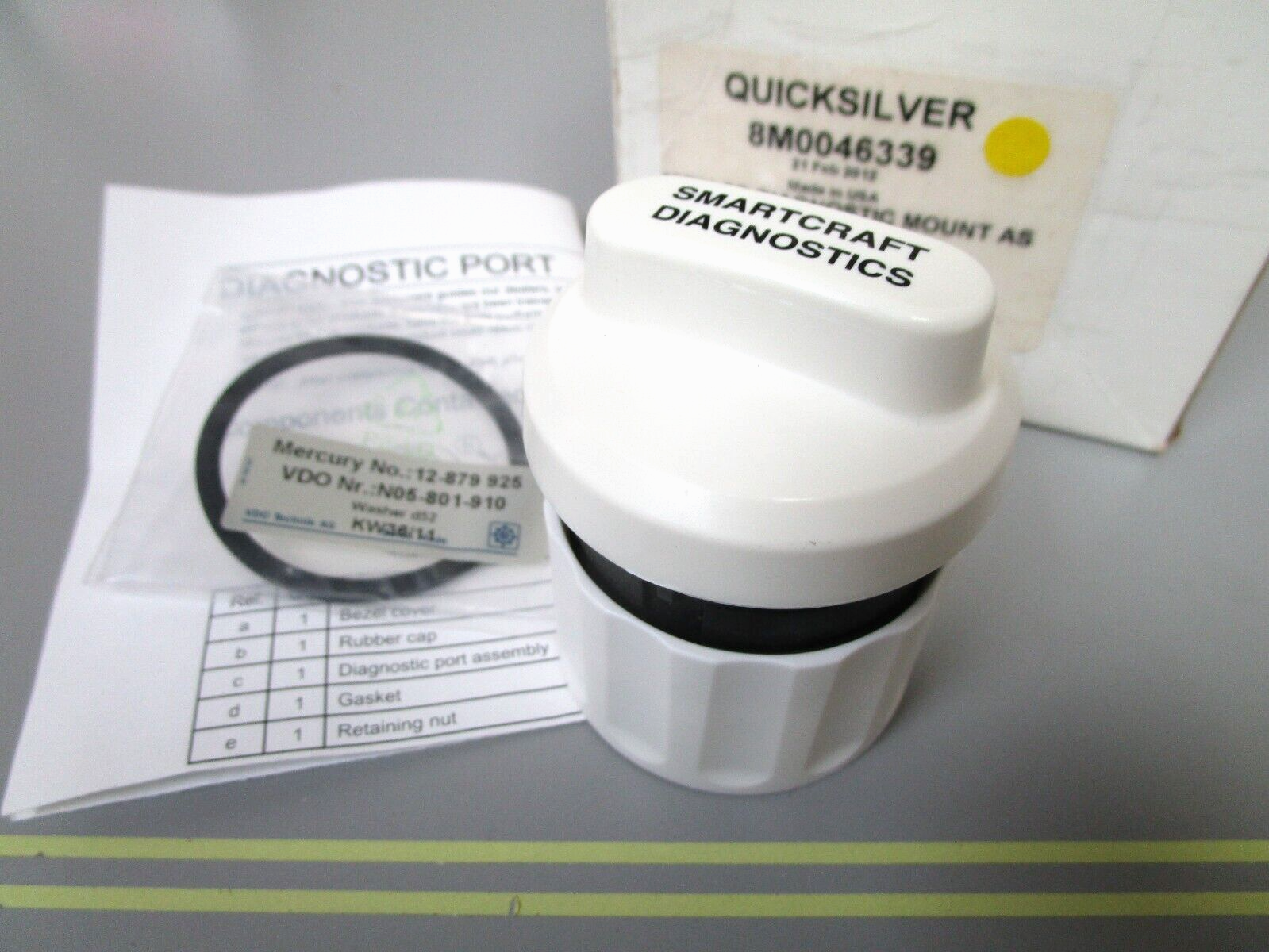 *NEW OEM* 0720 Mercury Quicksilver 10 Pin Smart Diagnostic Mount Ay  8M0046339