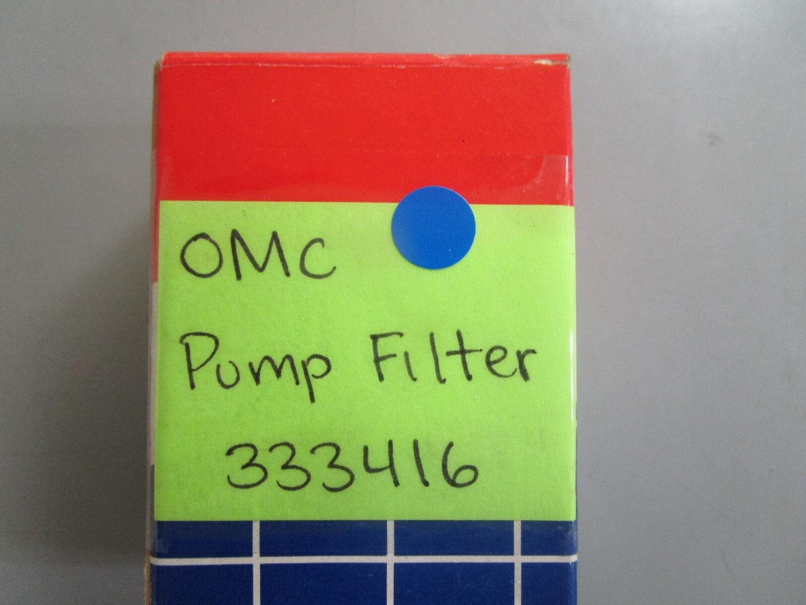 *NEW OEM* 0810 OMC Johnson Evinrude Pump Filter 333416 0333416