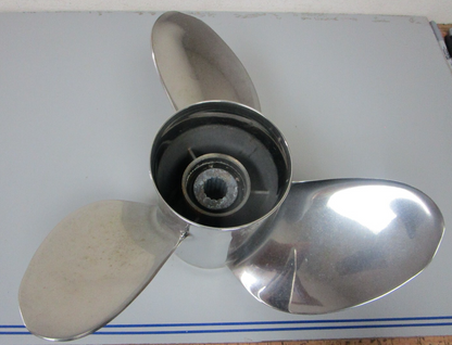 *NEW OEM* 0720 Yamaha 3 Blade Stainless Steel 14 ½ x 21 Propeller 66K-45976-B0