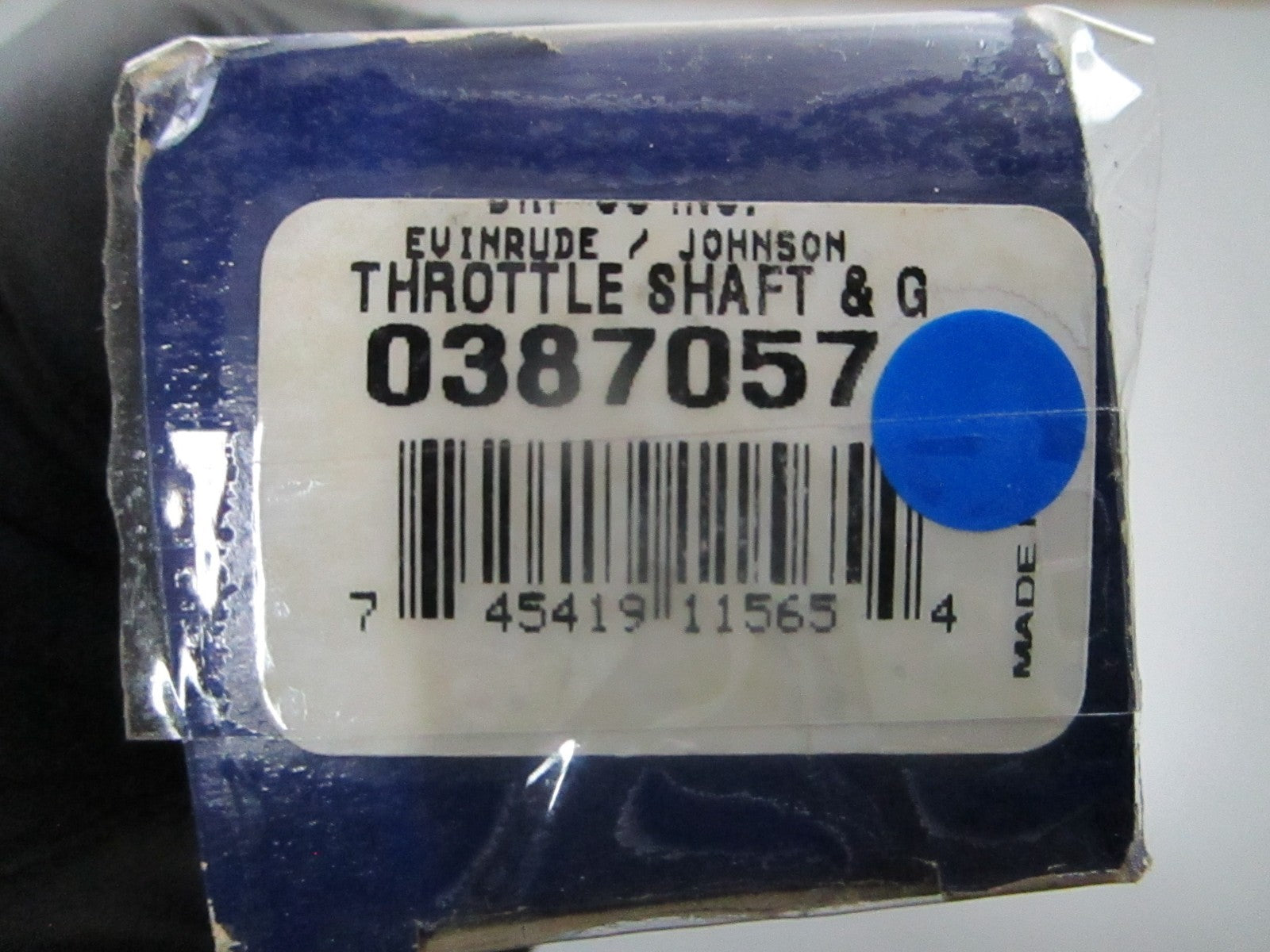 *NEW OEM* 0810 OMC Johnson Evinrude Shaft & Gear Throttle 387057 0387057