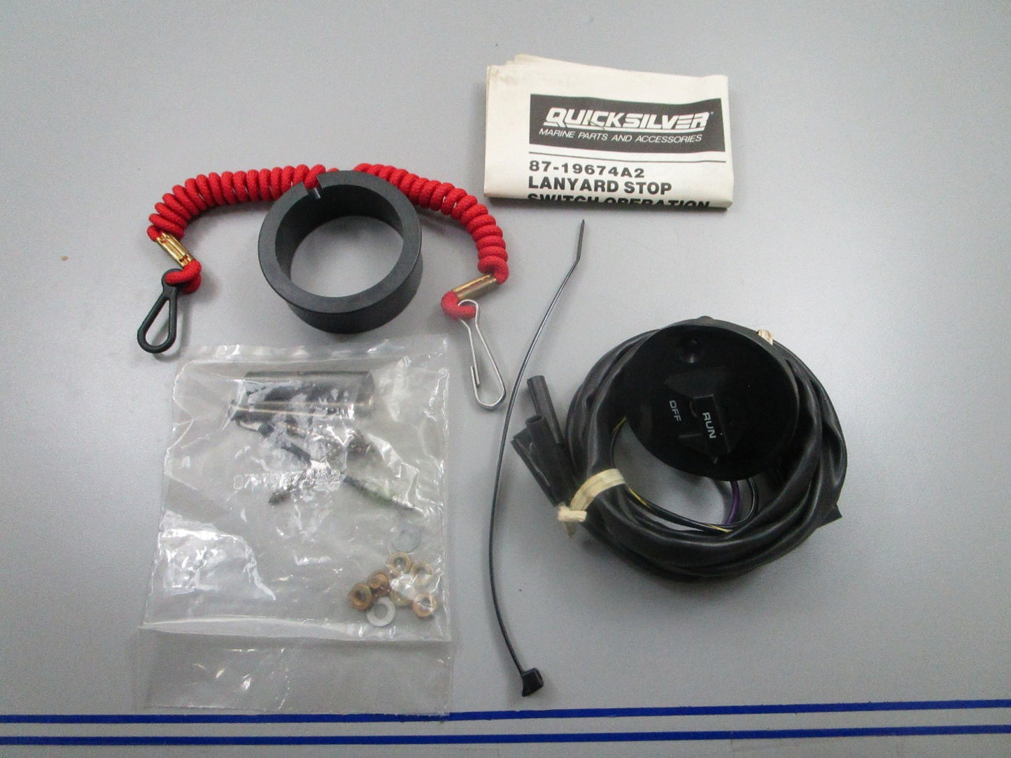 *NEW OEM* 0810 Mercury Quicksilver Switch & Lanyard Kit 87-19674A2