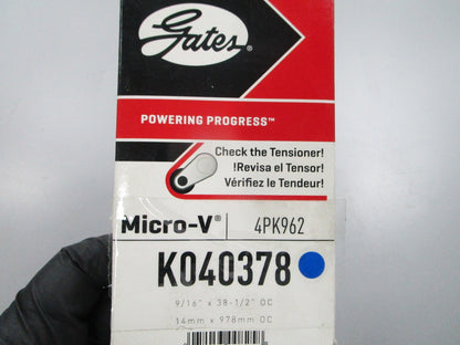 NEW K040378 Gates Micro-V Serpentine Belt 0810