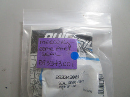 *NEW OEM* 0720 Mercury Quicksilver Rear Port Seal 893343001