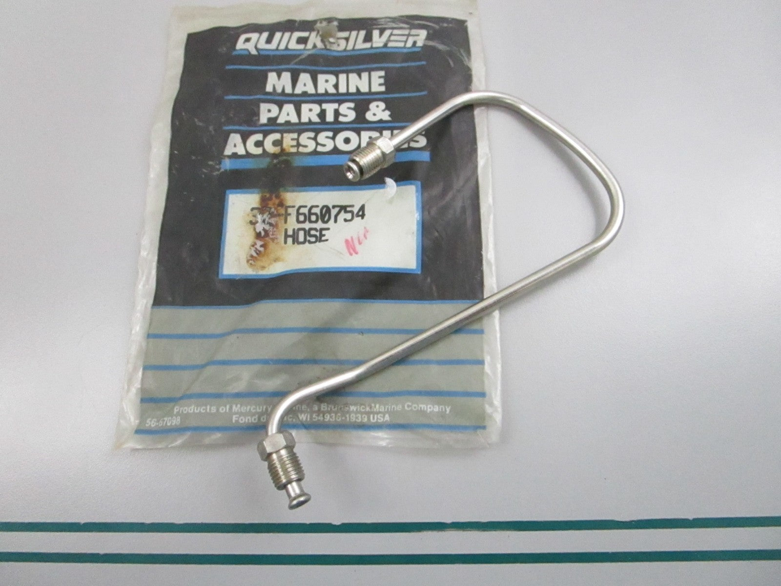 NEW OEM 32-F660754 Mercury Quicksilver Hose 0810