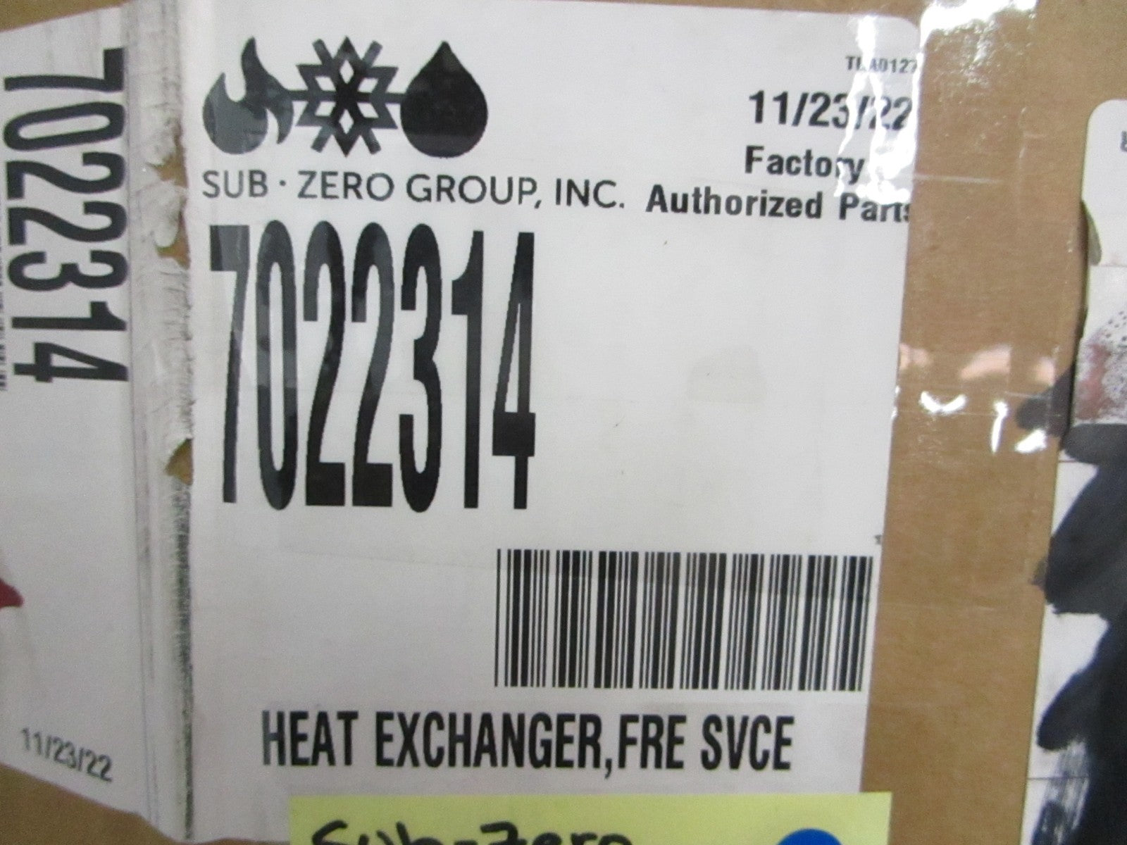 *NEW OEM* 0820 Sub-Zero Refrigerator Heat Exchanger 7022314