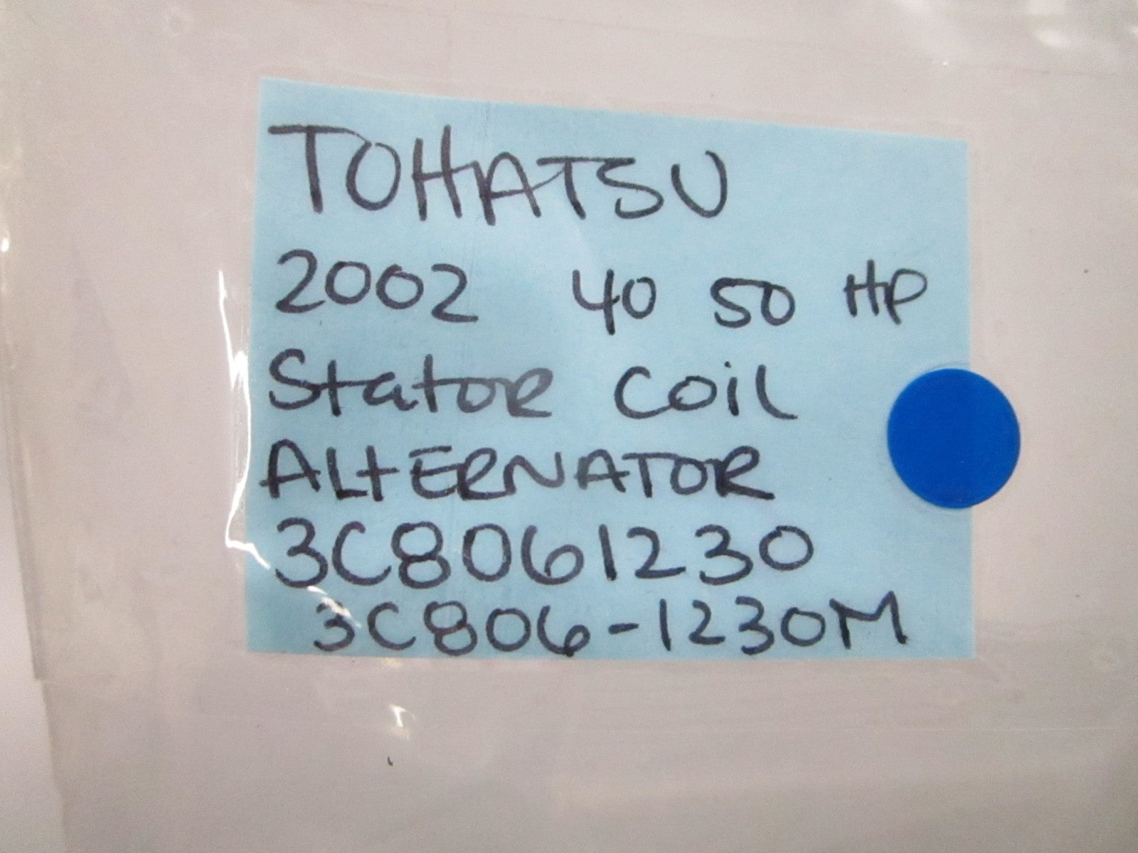 *NEW OEM* 0720 Tohatsu Nissan 40hp 50hp 2002 Stator Coil Alternator 3C8061230