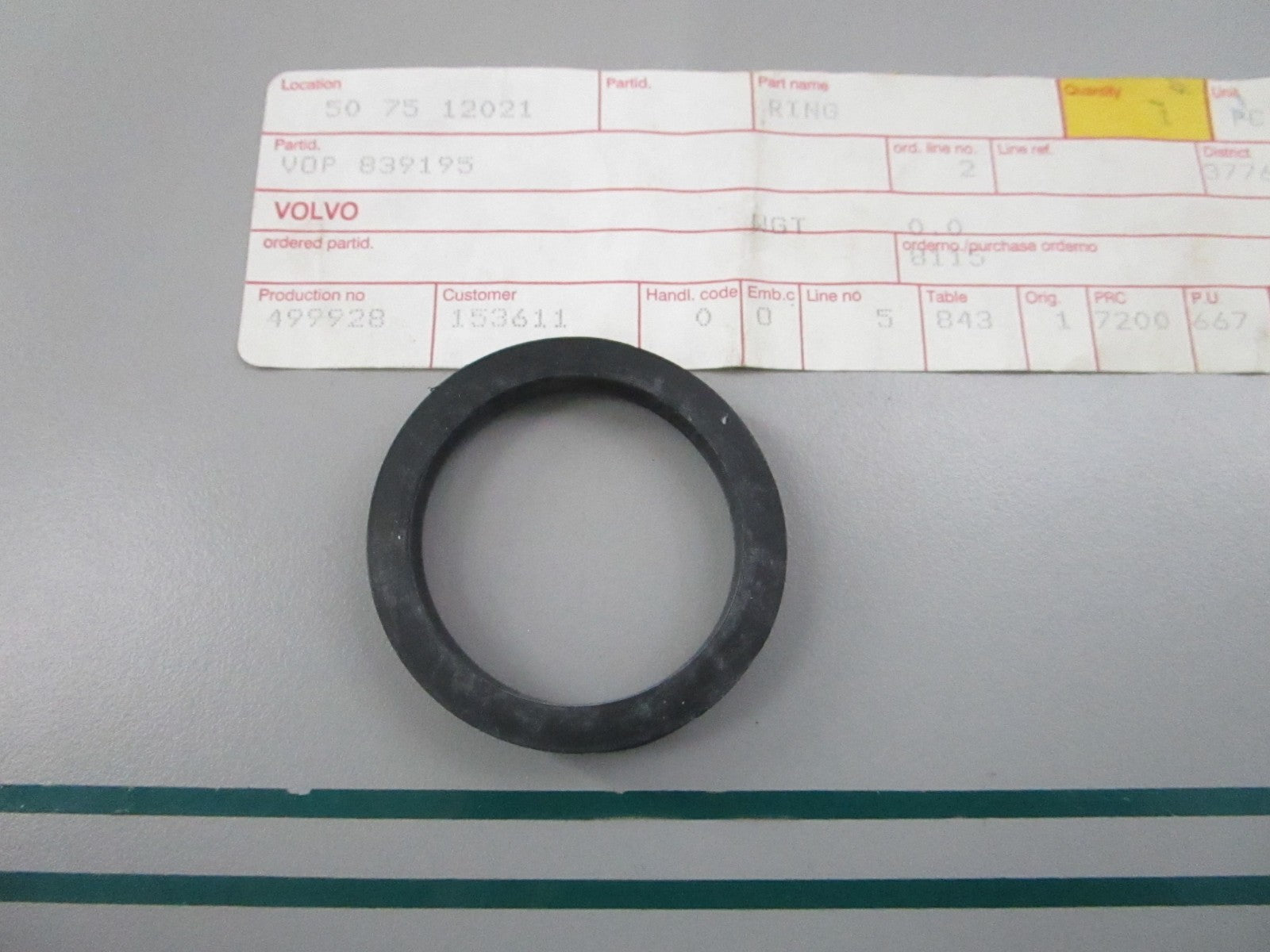 NEW OEM 839195 Volvo Penta V-Ring 0810