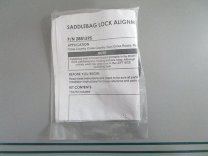 NEW OEM 2881595 Polaris Saddlebag Lock Alignment Kit 0820