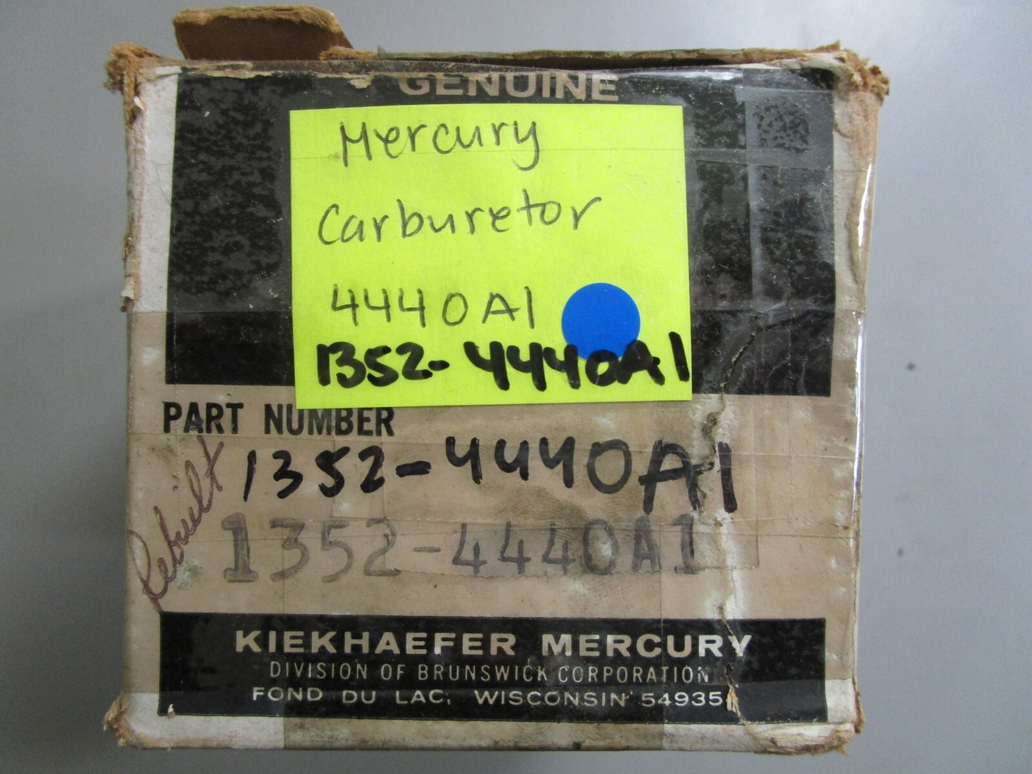 *NEW OEM* 0810 Mercury Quicksilver Carburetor 4440A1 1352-4440A1