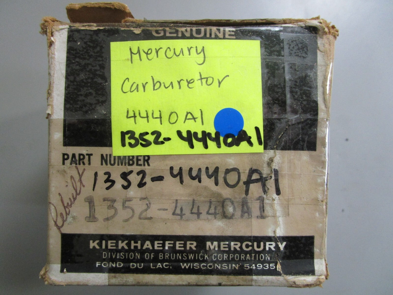 *NEW OEM* 0810 Mercury Quicksilver Carburetor 4440A1 1352-4440A1